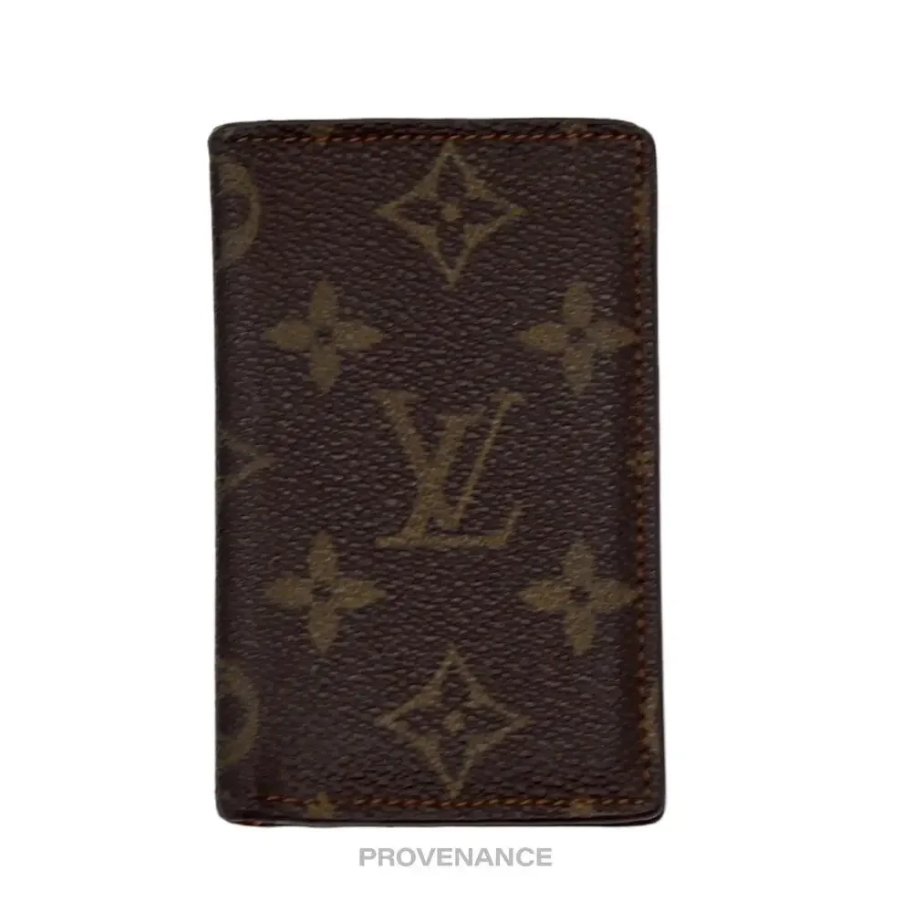 🔴 Louis Vuitton Pocket Organizer Card Wallet - Monogram Small 